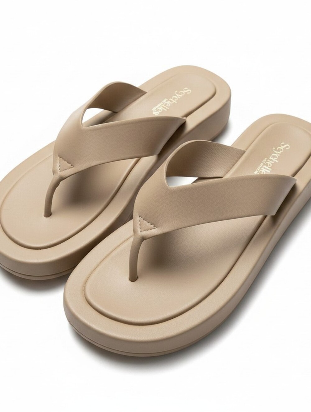 Seychelles Chestnut Brown Leather Thong Sandals